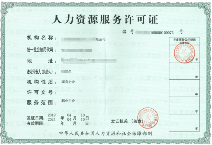 人力資源服務許可證需要什么條件