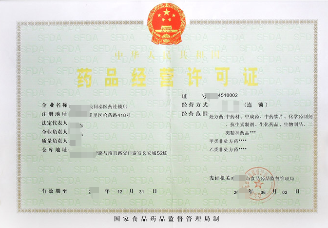 海南藥品經(jīng)營許可證辦理